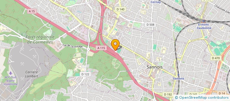 localisation de l'entreprise MONSIEUR SOULEYMANE SAKHO  SANNOIS