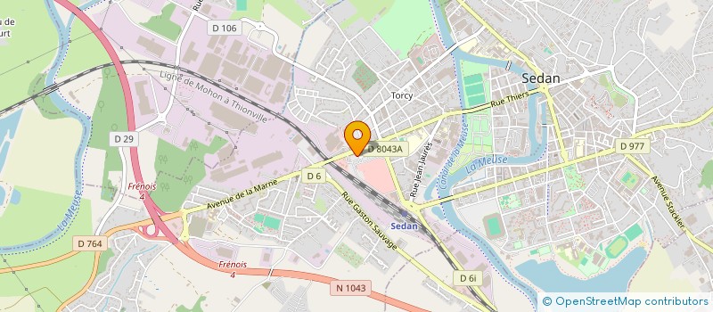 localisation de l'entreprise MONSIEUR SOULEYMANE SY  SEDAN