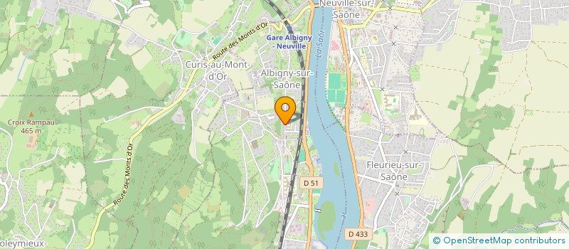 localisation de l'entreprise MONSIEUR SOULEYMANE TOURE  ALBIGNY-SUR-SAONE