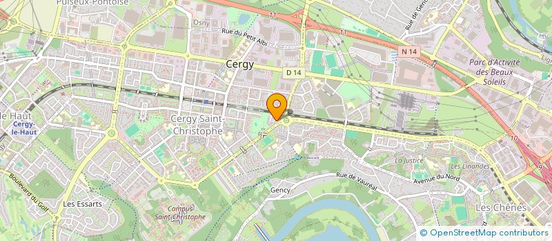 localisation de l'entreprise MONSIEUR SOULEYMEN AIT EL BACHA  CERGY