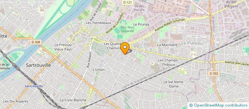 localisation de l'entreprise MONSIEUR SOUMAILA DIARRASOUBA  SARTROUVILLE