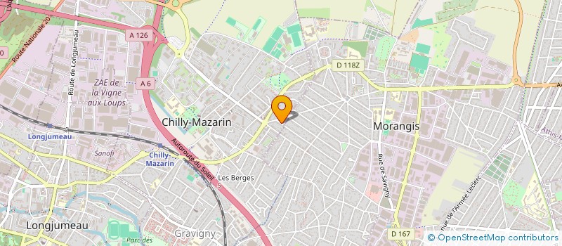 localisation de l'entreprise MONSIEUR SOUMAILA OUATTARA à CHILLY-MAZARIN