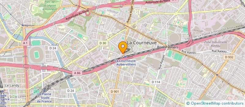 localisation de l'entreprise MONSIEUR SOUMAILA TOURE à LA COURNEUVE