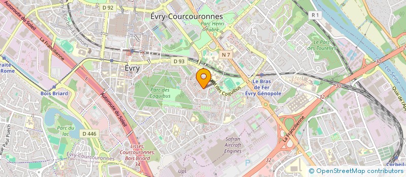 localisation de l'entreprise MONSIEUR SOUMANA SACKO à EVRY-COURCOURONNES