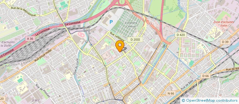 localisation de l'entreprise MONSIEUR SOUNDEY MOEUN  MULHOUSE