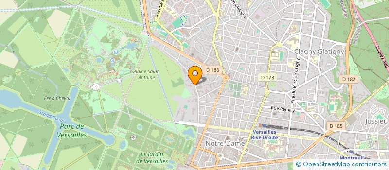 localisation de l'entreprise MONSIEUR SOUNGALO KONE à VERSAILLES