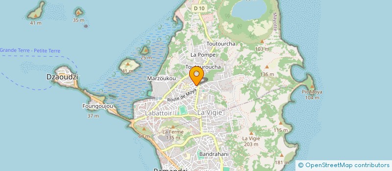 localisation de l'entreprise MONSIEUR SOUNHADJI ISSIAKA SAID à DZAOUDZI