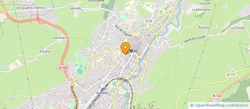 localisation de l'entreprise MONSIEUR SOUNOUSSI ALI TAHER à AURILLAC