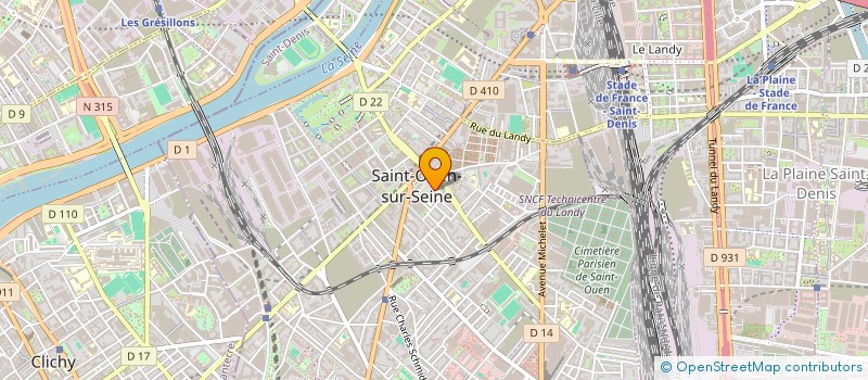 localisation de l'entreprise MONSIEUR SOURAKE BATHILY à SAINT-OUEN-SUR-SEINE