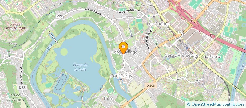 localisation de l'entreprise MONSIEUR SOW MAMADOU LAMARANA  CERGY