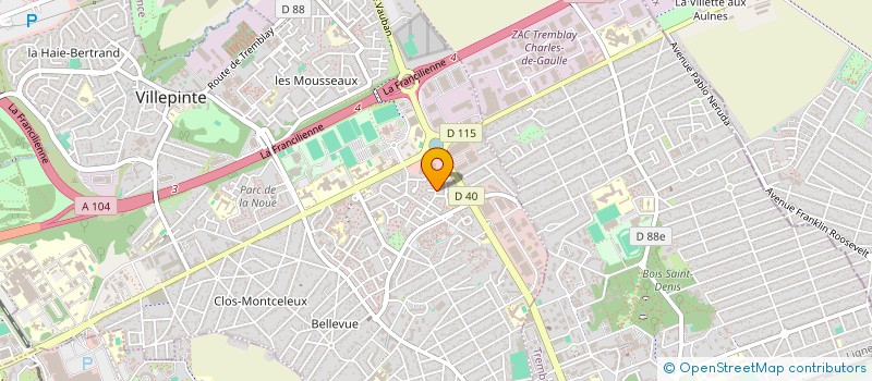 localisation de l'entreprise MONSIEUR SOYA HY  VILLEPINTE