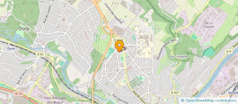 localisation de l'entreprise MONSIEUR SP NWANGA NDOTONI  PONTOISE