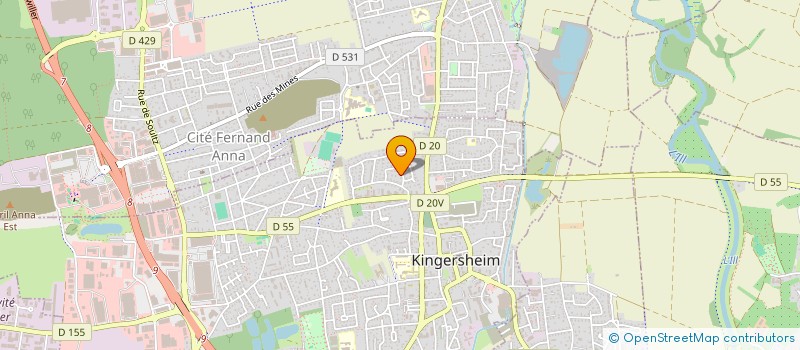 localisation de l'entreprise MONSIEUR SP RAVITCHANDRANE  KINGERSHEIM