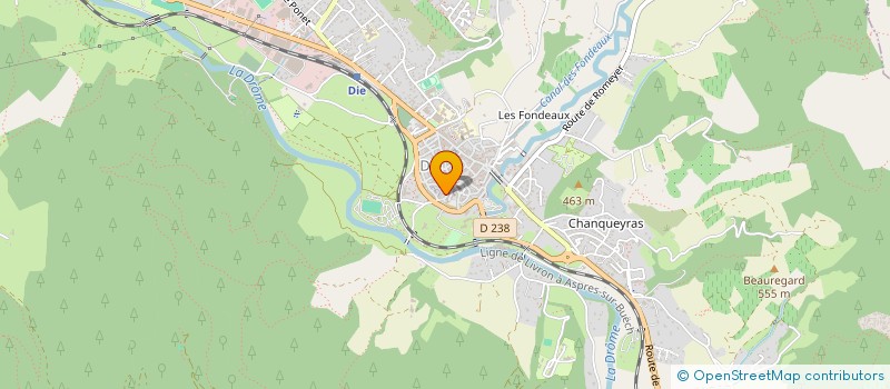 localisation de l'entreprise MONSIEUR SPYROS LACOMBE  DIE