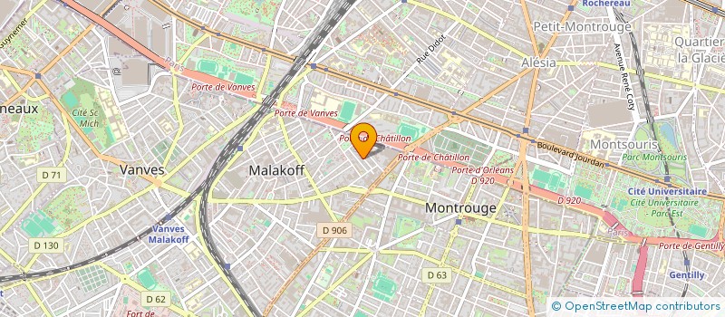 localisation de l'entreprise MONSIEUR SRINIVAS KAVERI  MALAKOFF