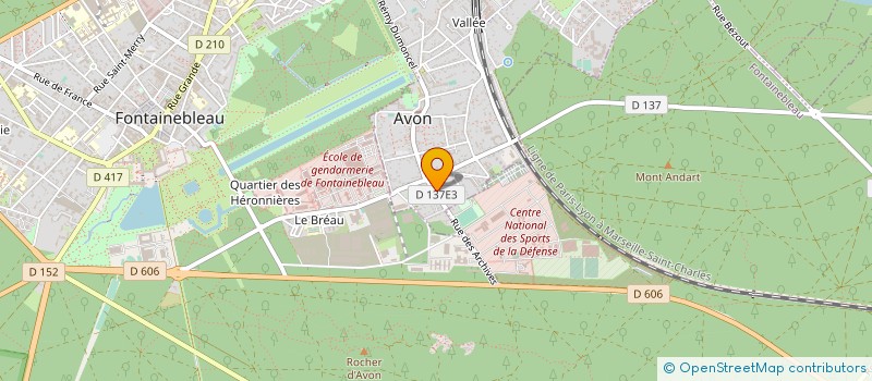 localisation de l'entreprise MONSIEUR ST LOUIS DARIUS  FONTAINEBLEAU