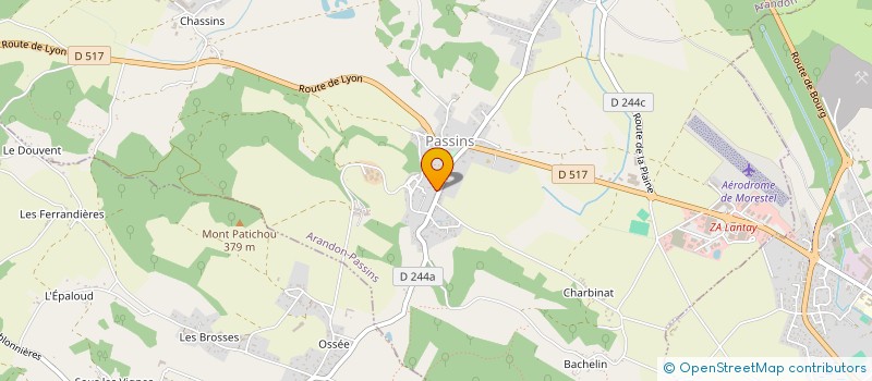 localisation de l'entreprise MONSIEUR STACY CANOSSA  ARANDON-PASSINS