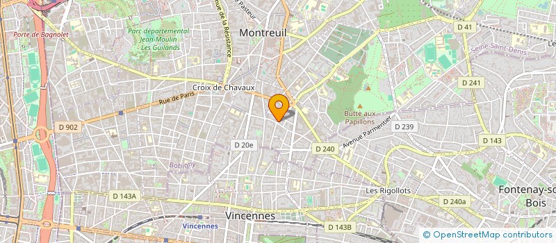 localisation de l'entreprise MONSIEUR STANILAS BARTHELEMY à MONTREUIL