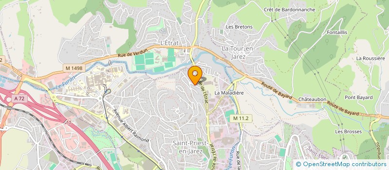 localisation de l'entreprise MONSIEUR STANISLAS AMOUZOUGAN à SAINT-PRIEST-EN-JAREZ