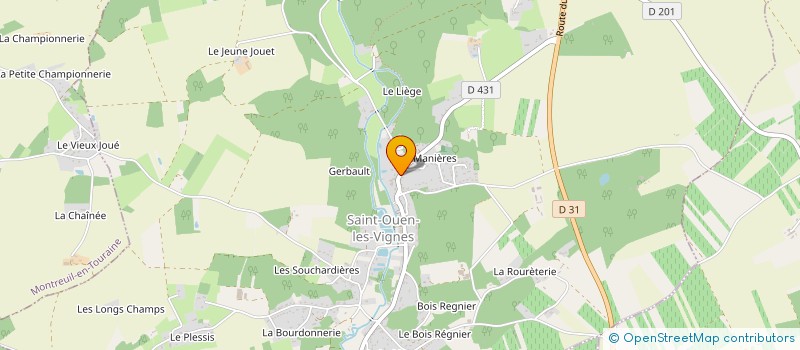 localisation de l'entreprise MONSIEUR STANISLAS BIARDEAU  SAINT-OUEN-LES-VIGNES