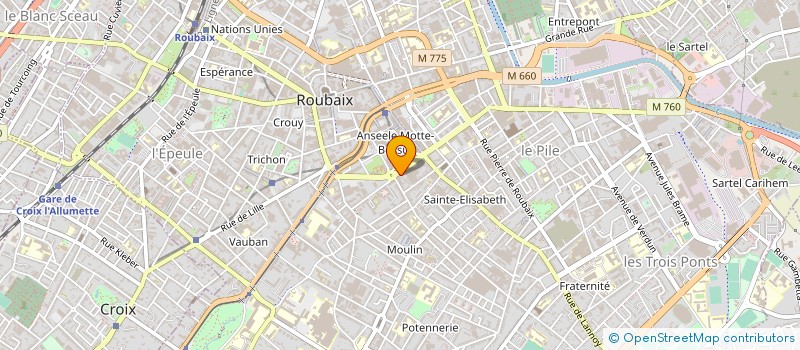 localisation de l'entreprise MONSIEUR STANISLAS BIGO à ROUBAIX