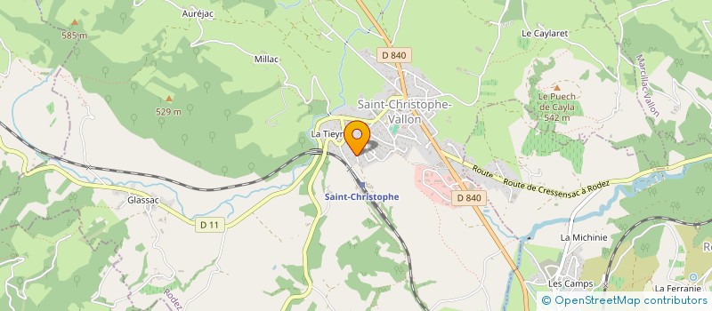 localisation de l'entreprise MONSIEUR STANISLAS BONNET  SAINT-CHRISTOPHE-VALLON