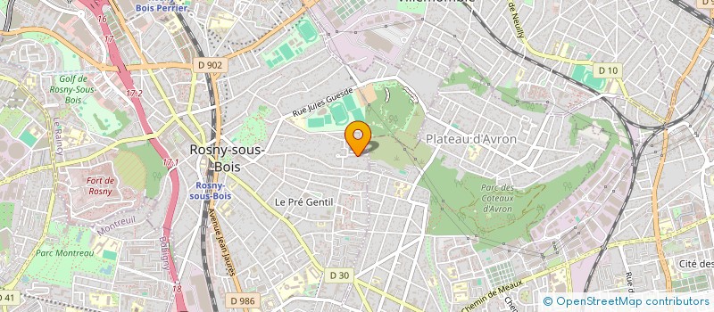 localisation de l'entreprise MONSIEUR STANISLAS BOUAICHA à ROSNY-SOUS-BOIS