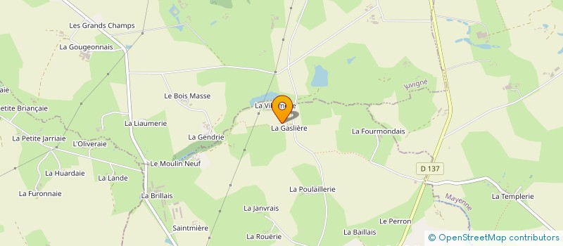 localisation de l'entreprise MONSIEUR STANISLAS BOURCIER à LE BOURGNEUF-LA-FORET