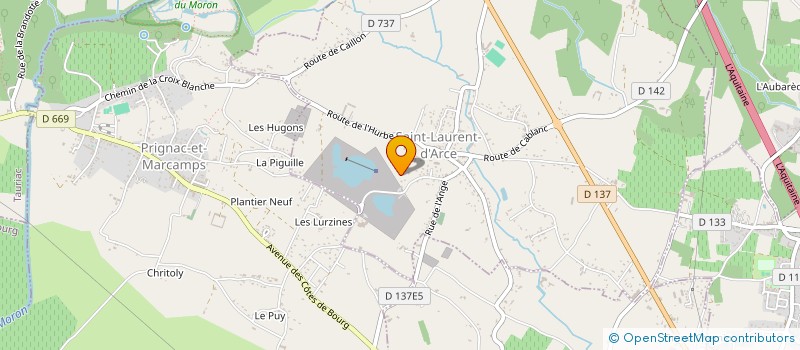 localisation de l'entreprise MONSIEUR STANISLAS CHARTON  SAINT-LAURENT-D'ARCE