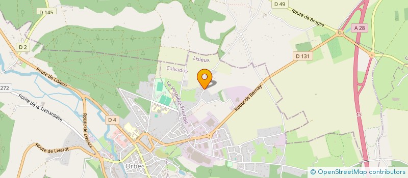 localisation de l'entreprise MONSIEUR STANISLAS COQUIN  LA VESPIERE-FRIARDEL