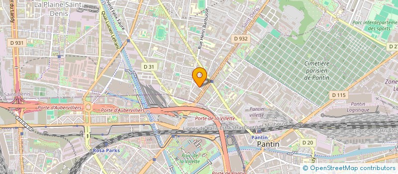 localisation de l'entreprise MONSIEUR STANISLAS COUIX  AUBERVILLIERS