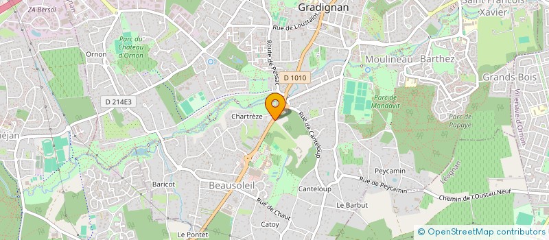 localisation de l'entreprise MONSIEUR STANISLAS DE FERLUC  GRADIGNAN