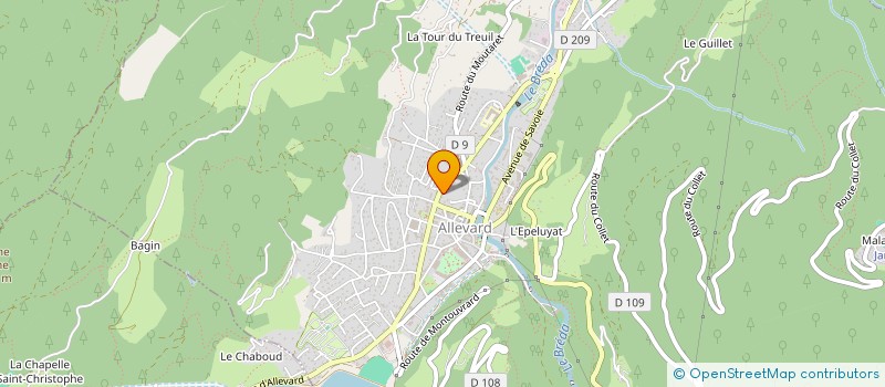 localisation de l'entreprise MONSIEUR STANISLAS DUFRESNE  ALLEVARD