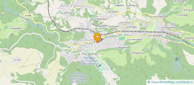 localisation de l'entreprise MONSIEUR STANISLAS FALAISE à LA BOURBOULE