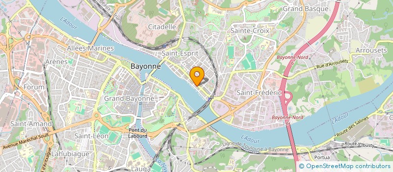 localisation de l'entreprise MONSIEUR STANISLAS FLEURY à BAYONNE