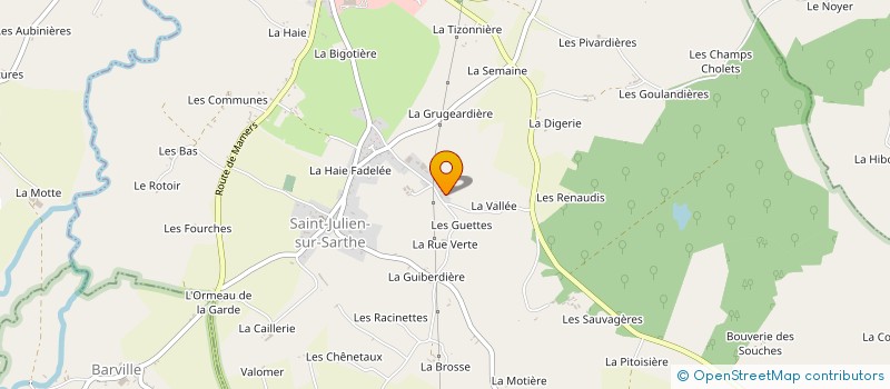 localisation de l'entreprise MONSIEUR STANISLAS FOUCAULT à SAINT-JULIEN-SUR-SARTHE