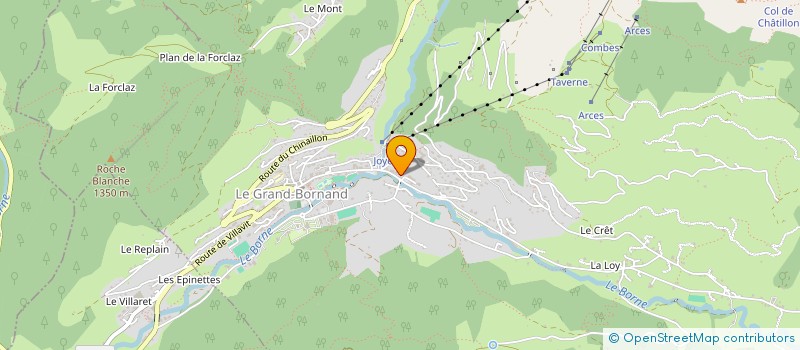 localisation de l'entreprise MONSIEUR STANISLAS GARNIER  LE GRAND-BORNAND