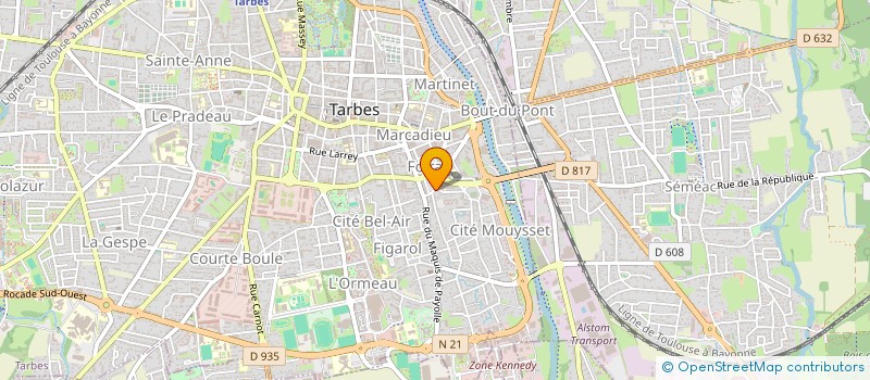 localisation de l'entreprise MONSIEUR STANISLAS GILBERT  TARBES