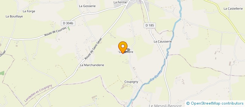localisation de l'entreprise MONSIEUR STANISLAS GOHIER à LANDELLES-ET-COUPIGNY