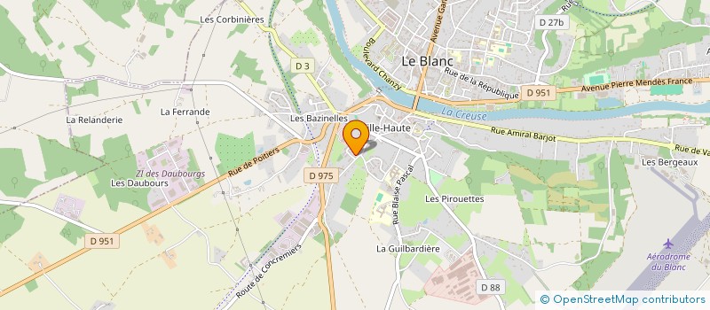 localisation de l'entreprise MONSIEUR STANISLAS GRANDAY à LE BLANC