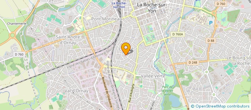 localisation de l'entreprise MONSIEUR STANISLAS KLEIN à LA ROCHE-SUR-YON