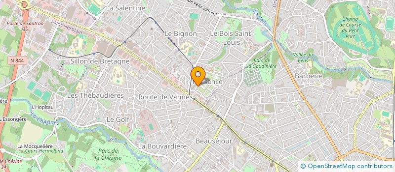 localisation de l'entreprise MONSIEUR STANISLAS KOUKOUA à ORVAULT