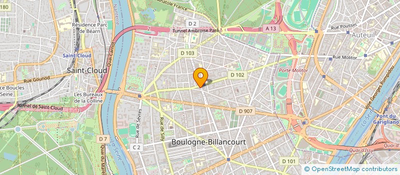 localisation de l'entreprise MONSIEUR STANISLAS LARROUMET à BOULOGNE-BILLANCOURT