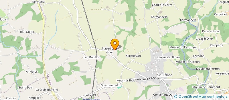 localisation de l'entreprise MONSIEUR STANISLAS LE BARAZER  SQUIFFIEC