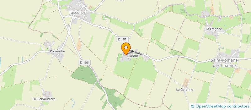 localisation de l'entreprise MONSIEUR STANISLAS LUCAZEAU  JUSCORPS