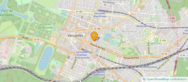 localisation de l'entreprise MONSIEUR STANISLAS MACHOIR à VERSAILLES
