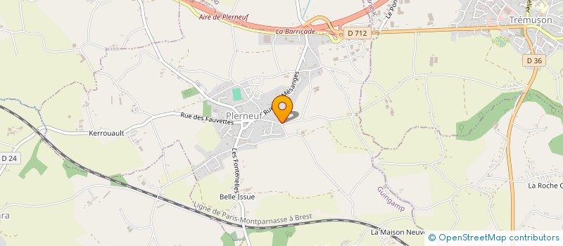 localisation de l'entreprise MONSIEUR STANISLAS MARIE  PLERNEUF