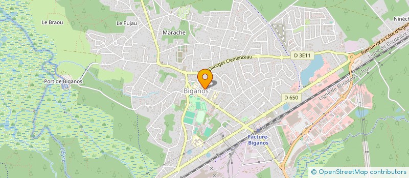 localisation de l'entreprise MONSIEUR STANISLAS MARTIN  BIGANOS