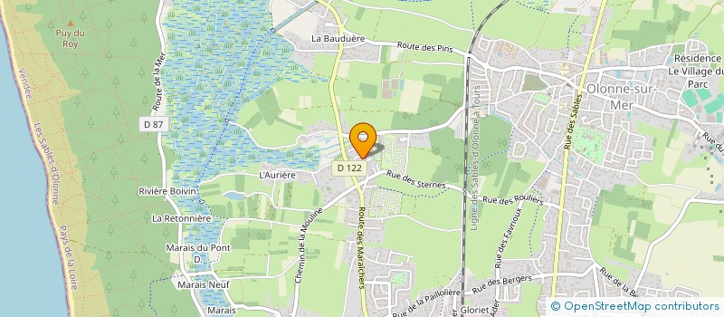 localisation de l'entreprise MONSIEUR STANISLAS MASLARD à LES SABLES D'OLONNE