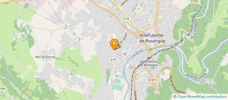 localisation de l'entreprise MONSIEUR STANISLAS MATHIEU  VILLEFRANCHE-DE-ROUERGUE